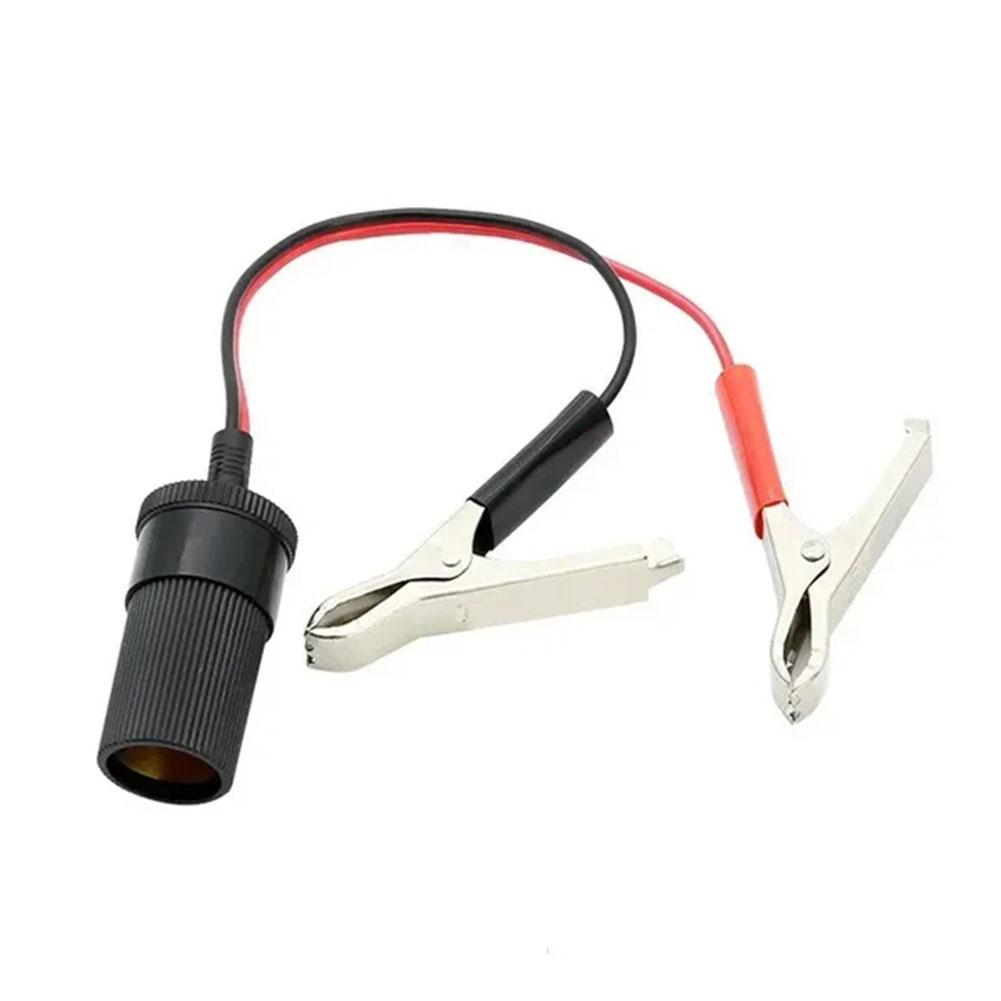 Car High Power Pure Copper Battery With Clip To Cigarette Lighter Female Socket Volt 12/24V 220W Car Socket Plug Car Accessories