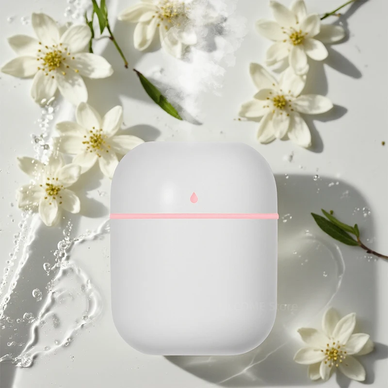 USB Luchtbevochtiger Verstuiver Aroma Olie Diffuser Mute 220 ml Luchtbevochtiger met Nachtlampje voor Auto slaapkamer Cool Mist Sproeier