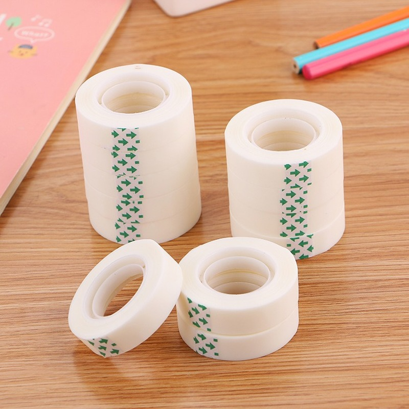 5 rollos de cinta transparente de 20mm, cinta de reparación sin marcar, herramienta de embalaje DIY, escuela, oficina, embalaje para el hogar, cinta transparente