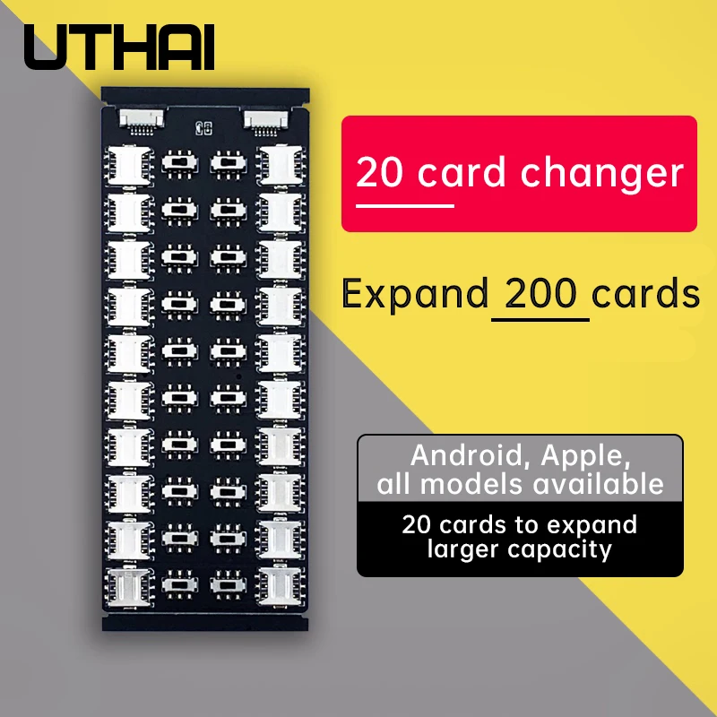 Bộ Chuyển Đổi Khay Sim Thẻ Đa Năng Thiết Bị Bên Ngoài Khe Cắm Thẻ Android Apple Đa Năng 20 Kéo Dài Công Suất Lớn Điện Thoại Di Động thẻ