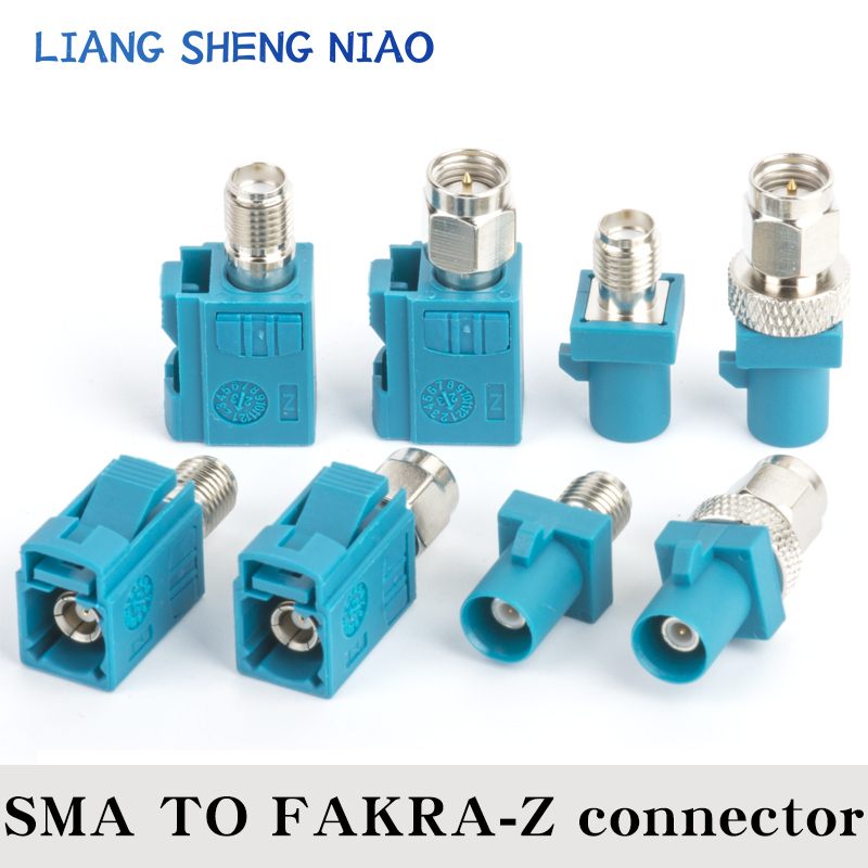 Fakra-JK SMA-KJ Conector Automotivo Z, Universal, Masculino, Feminino, SMA, Masculino, Feminino, Adaptador de Cabeça, GPS