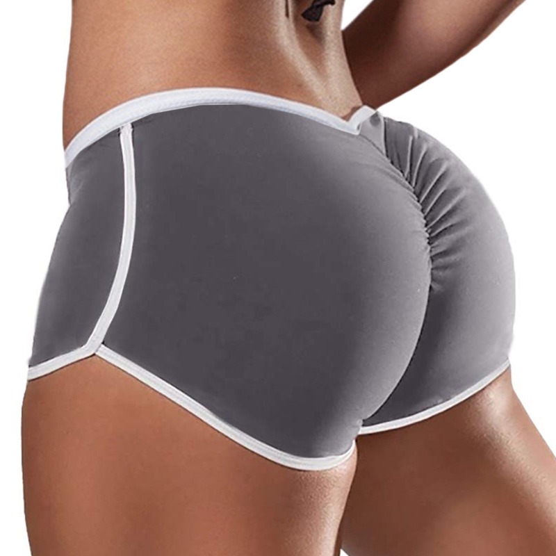 Sport-Freizeitshorts für Damen, übergroß, sexy, einfarbig, niedrige Taille, Sport, Laufen, eng anliegend, Hüftshorts
