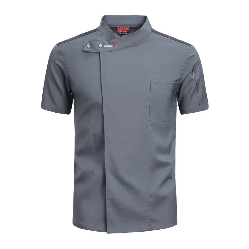 เสื้อเชฟขนมอบแจ็กเก็ตทำอาหารเสื้อ pakaian memasak บริการด้านอาหารชุดพนักงานเสริฟในครัวโรงแรมบริกรชุดยูนิฟอร์มร้านอาหาร
