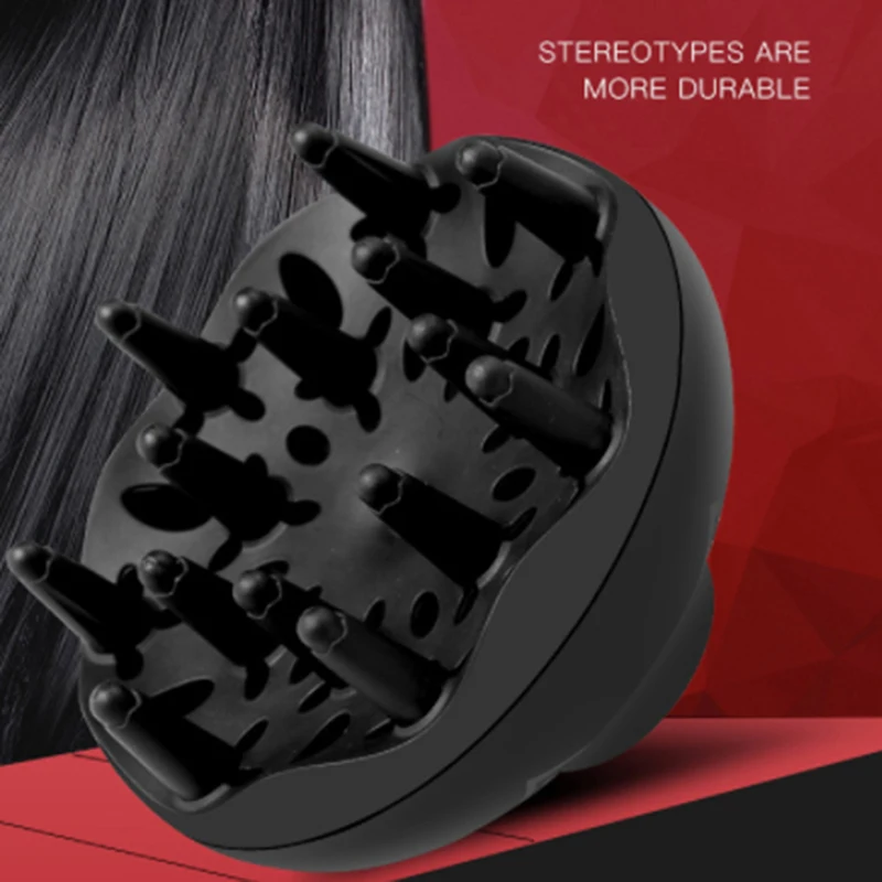 1 PC ผม Diffuser จัดแต่งทรงผมมืออาชีพ Curl เครื่องเป่าผม Diffuser Universal Hairdressing Blower จัดแต่งทรงผม Salon CURLY เครื่องมือสีดํา