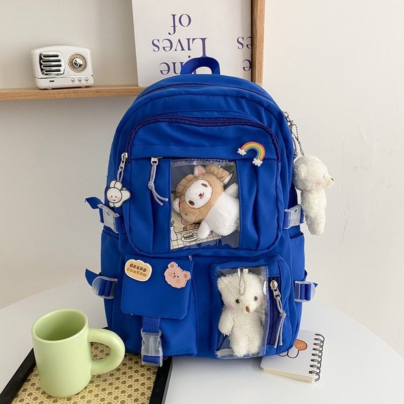 Korean Sle High Capaci Double oulder Bapa for Girls Junior And High School Students Attractive Appearance Large Cap...