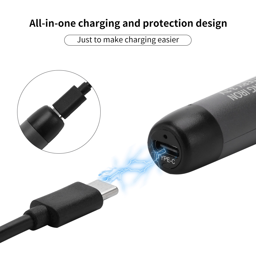 USB-паяльник с регулируемой температурой, мини-набор паяльников, портативный бытовой аккумулятор с интерфейсом типа C