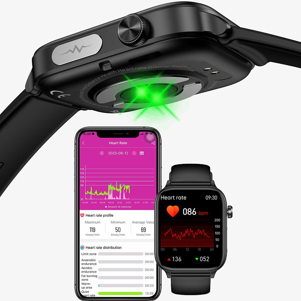 2025 novo relógio inteligente diagnóstico lipídios no sangue ácido úrico pressão arterial smartwatch masculino ecg + ppg voz bluetooth chamada relógio de saúde