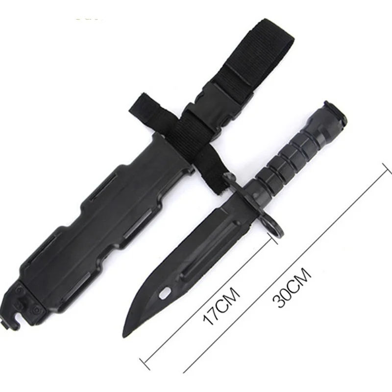 M9 戦術エアガンゴムナイフ軍事訓練武道 CS コスプレハロウィンソフトナイフ短剣モデル