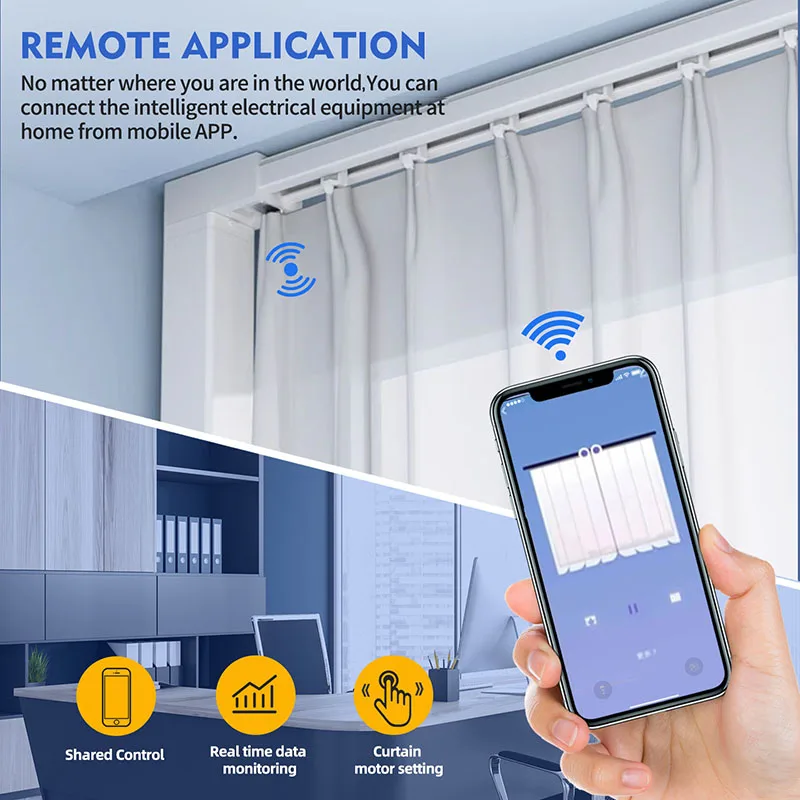 3rd Thế Hệ Ngắn Hơn Tuya Zigbee Điện Thông Minh Rèm Cơ Giới Hệ Thống Từ Xa Thông Minh Hỗ Trợ Alexa Google Hỗ Trợ