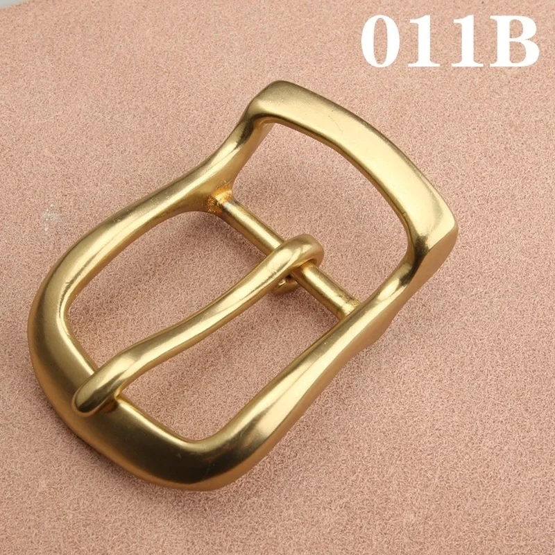 Massives Messing Metall 40mm für Männer Edelstahl Single Pin Half DIY Leder Craft Schnalle Boucle Pour Ceinture