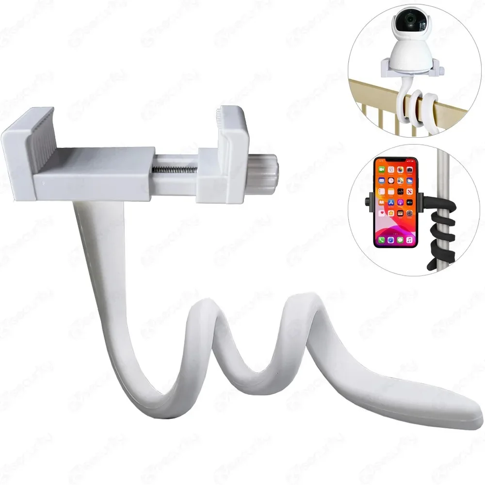 Soporte Universal para Monitor de bebé, soporte para cámara multifunción, tornillo de 1/4, manguera de Clip Flexible, montaje de cámara, brazo largo ajustable