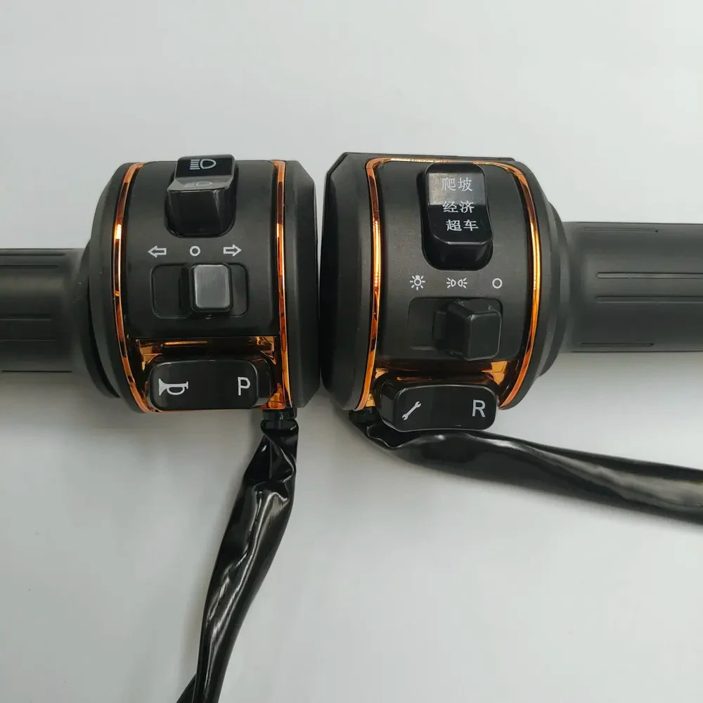 สกู๊ตเตอร์ไฟฟ้าขวาและซ้าย Accelerator,ชุดสวิทช์รวมย้อนกลับ,3 ความเร็ว,หมุน,ปุ่ม hon Repair Part