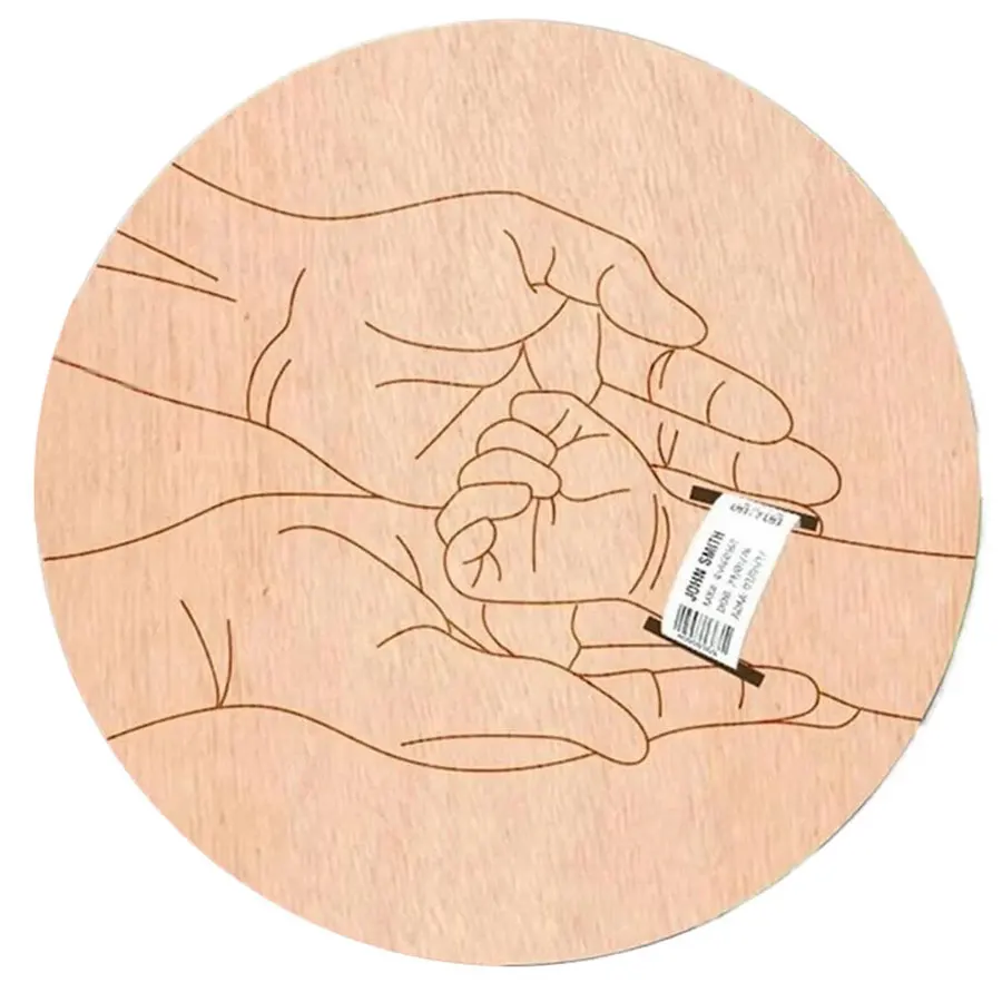 Baby Birth Wristband Wooden Commemorative Bracelet Display Bracelet Decoration Display Board Commemorative Card Baby Milestone