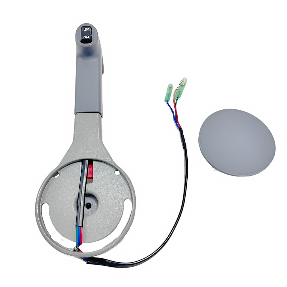 703 スロットルサイドマウントハンドルのマリンリモートコントロールボックス、パワートリムスイッチ付きヤマハ船外機用