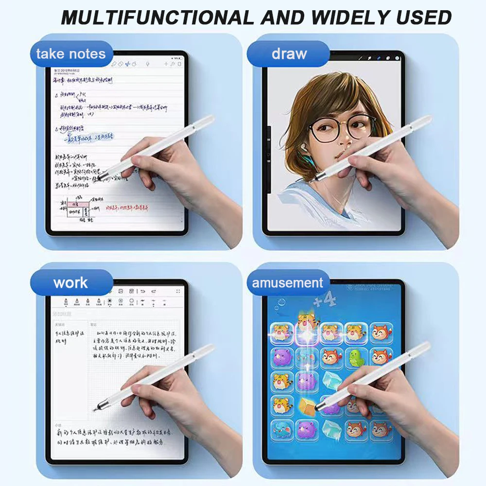 Rysik 3 w 1 do tabletu iOS Android Touch Pen Rysunek Ołówek pojemnościowy do iPada Samsung Xiaomi Tablet Smart phone