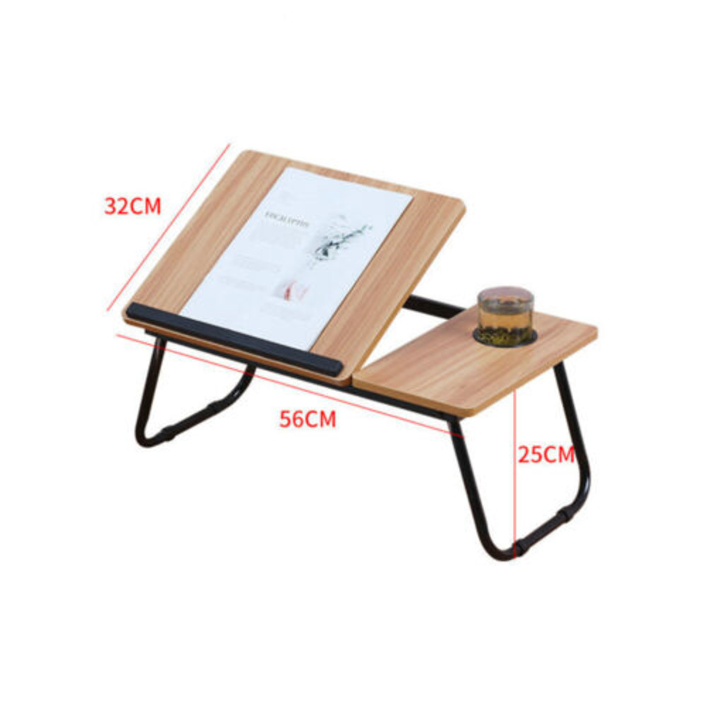 Folding Laptop Table Bed Tray Sofa Lap Desk Notebook Stand Adjustable Height UK