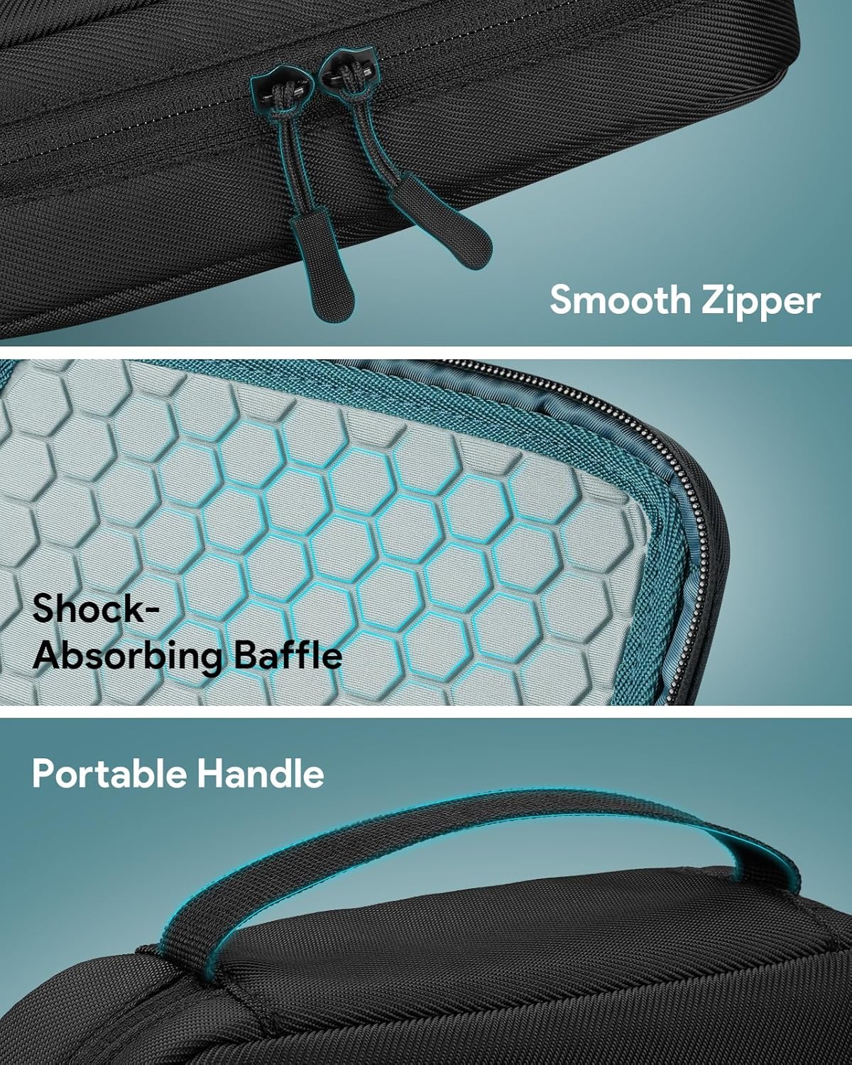 All-in-One Travel Case compatible for Braun Series 5 & Philips Multigroom 3000-9000, Organized Compartments, Durable Storage Bag