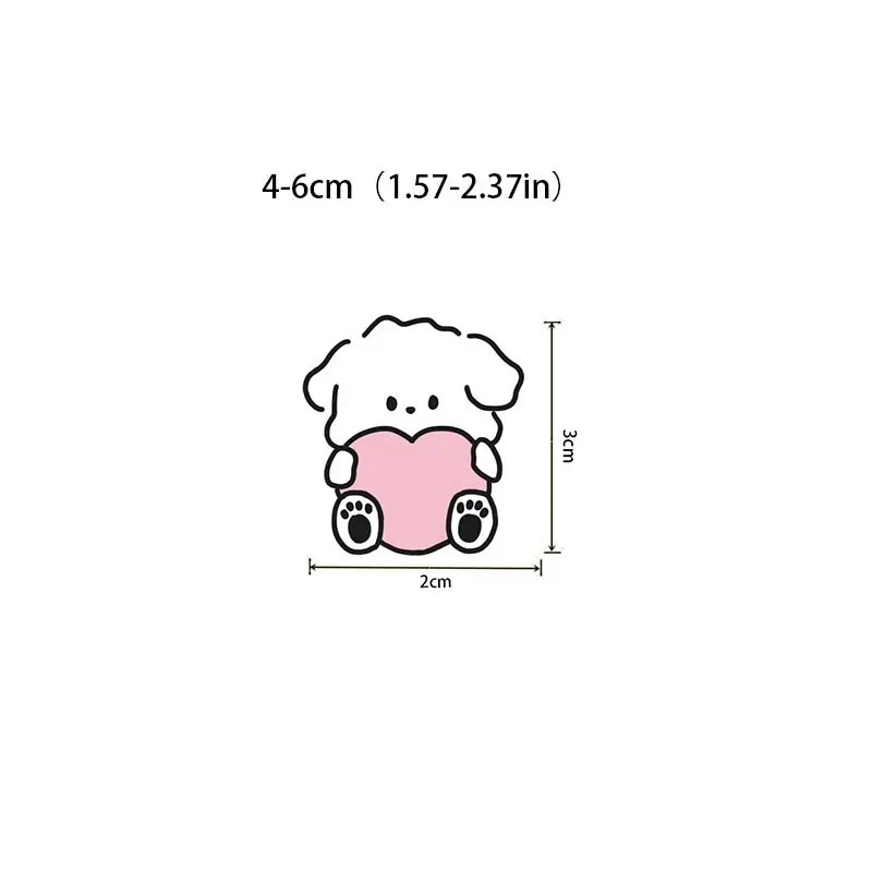 100pcs สุนัขน้อยน่ารักสัตว์สติกเกอร์เด็ก DIY คอมพิวเตอร์ตกแต่งสติกเกอร์เครื่องเขียนนักเรียน