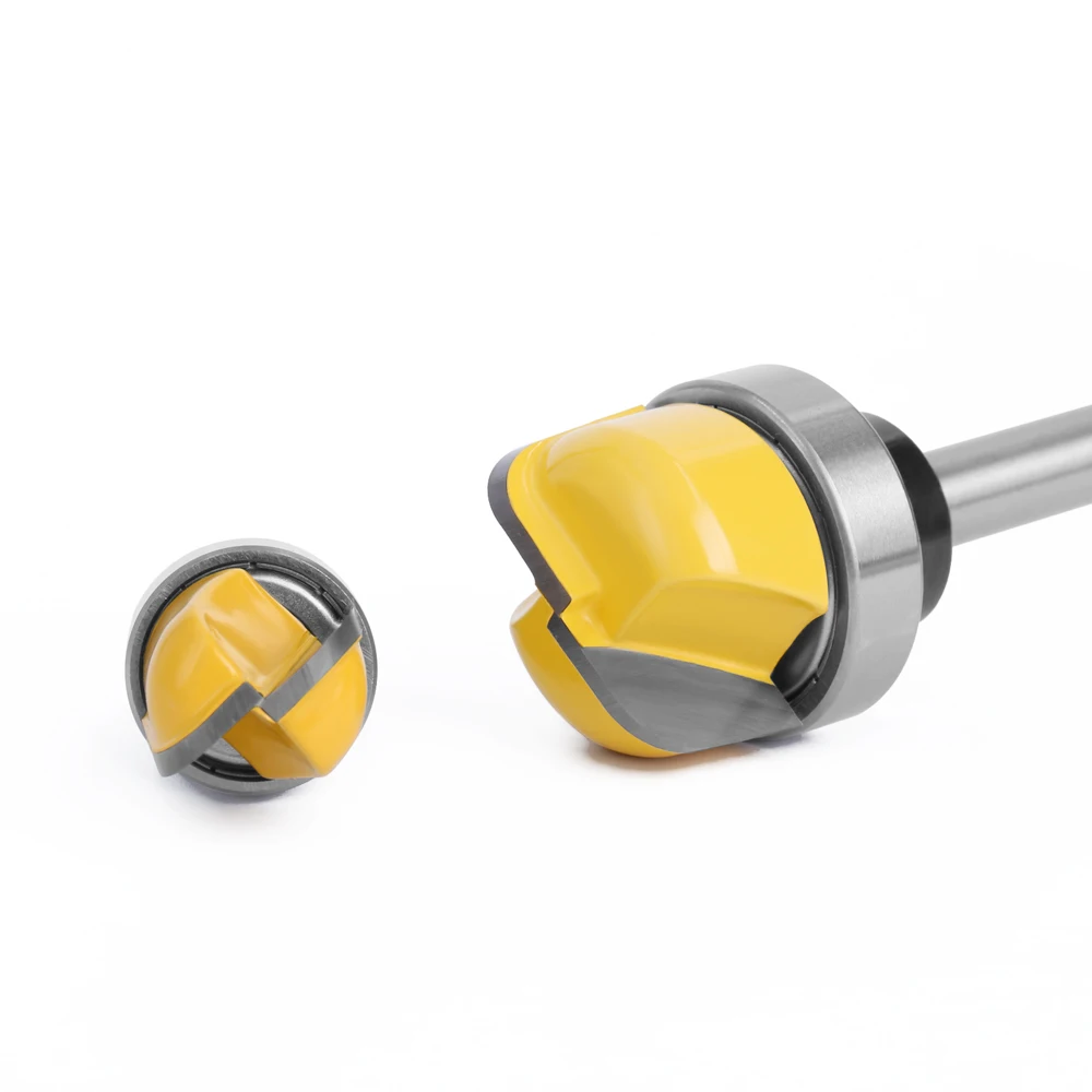 LAVIE 8mm Shank 1-1/8 3/4 เส้นผ่านศูนย์กลางชามถาด Router บิตรอบจมูกเครื่องตัดแบริ่งสําหรับงานไม้ C08044FX