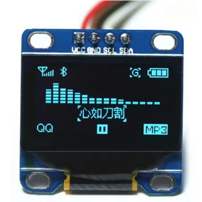 0.96" Inch OLED Display Screen Module SSD1306 I2C IIC SPI Serial 128x64 3.3V-5V Blue/blue Yellow/White for Arduino ESP32 ESP8266