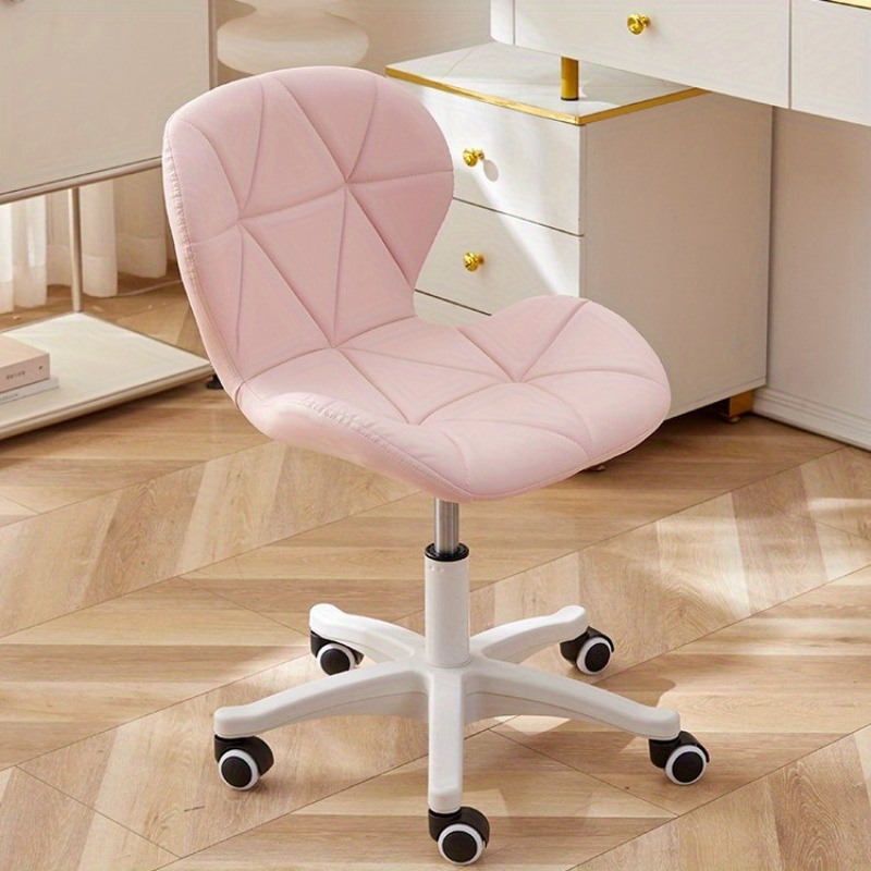 Dormitory Computer Chair Office Ergonomic Chair Bedroom Dressing Chair Swivel Chair - Adjustable Height, 360 ° Swivel
