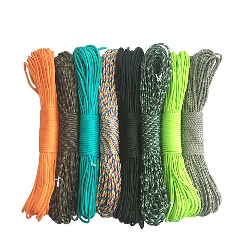 YOUGLE 550 Cáp Dây Dù Dây Lều Dây Guyline Mil Loại III 7 Dây 50FT 100FT Cho Đi Bộ Đường Dài Cắm Trại 215 Màu