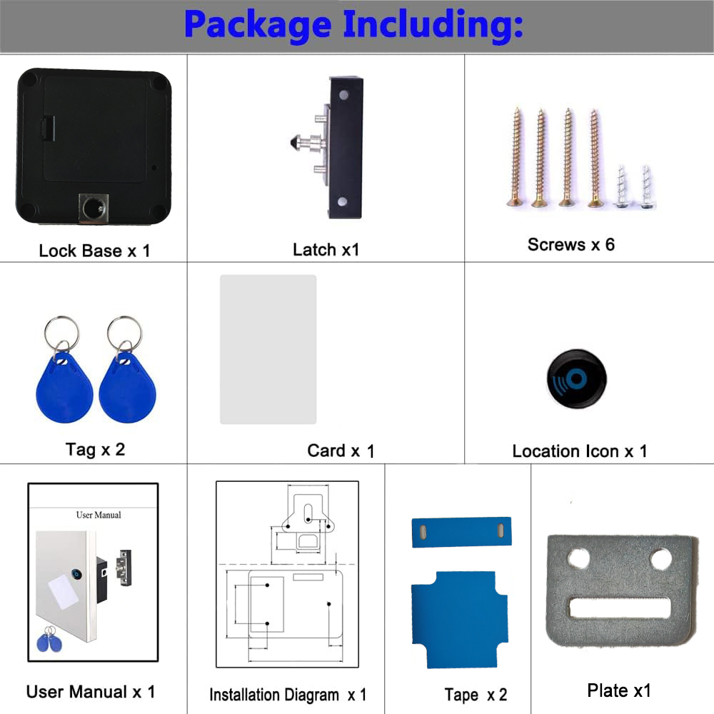 Tuya APP Serrature elettroniche NFC intelligenti per cassetti Serratura con carta nascosta per armadietto in legno Armadio dispensa Mobili File Cassetti Lock