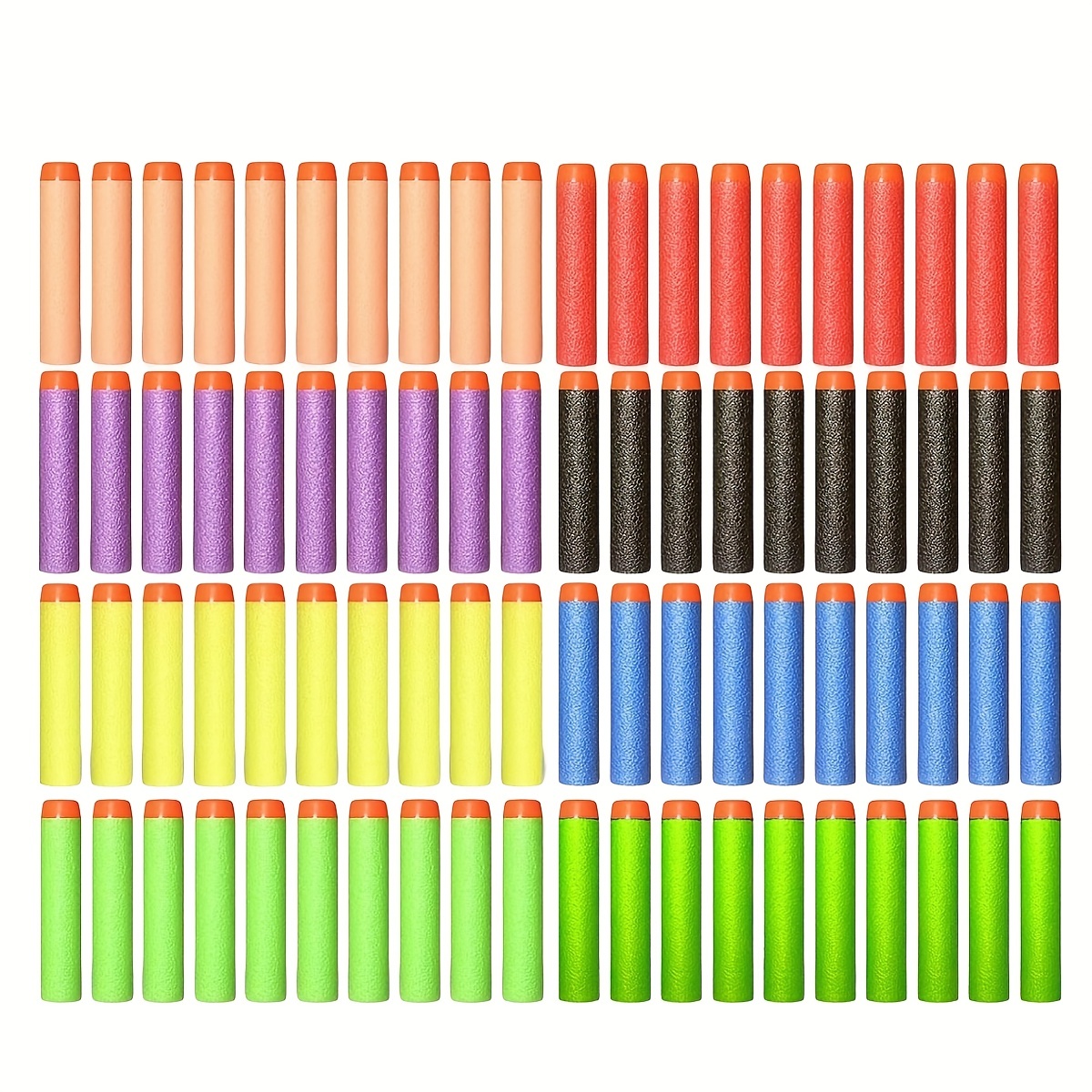 7.2cm 200 pçs para eva balas macias dardos cabeça redonda recarga esponja dardos crianças brinquedo arma balas para eva n-strike blasters