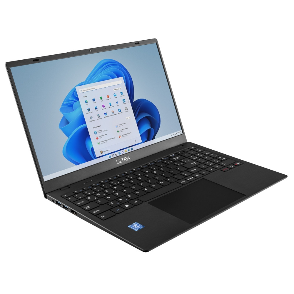 Notebook Ultra, Windows 11 Home, Tela 15,6 Pol HD, Celeron N4020C, Memória 4GB/128GB, Microsoft 365, Multi - UB261