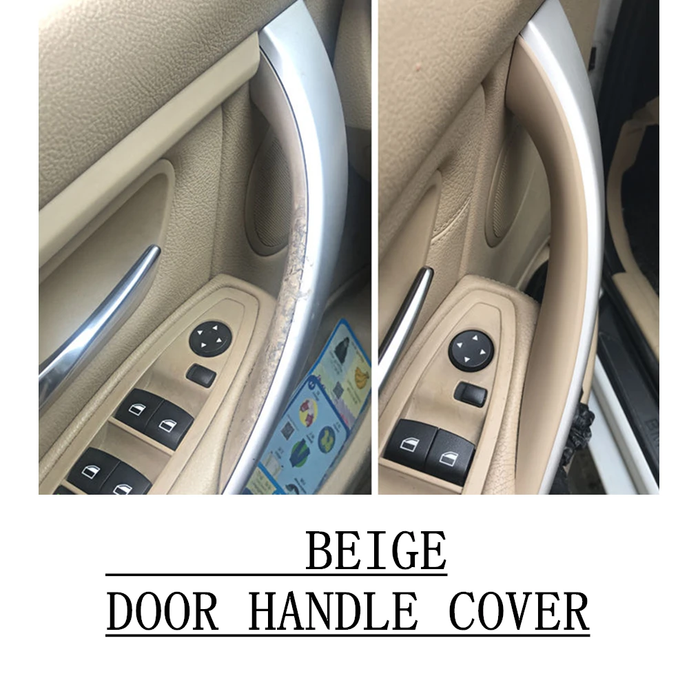Manija de puerta Interior en 3 colores, cubierta protectora embellecedora ABS para BMW Serie 3 4 M3 M4 F30 F80 F31 F32 F33 F34 F35 F36 F82