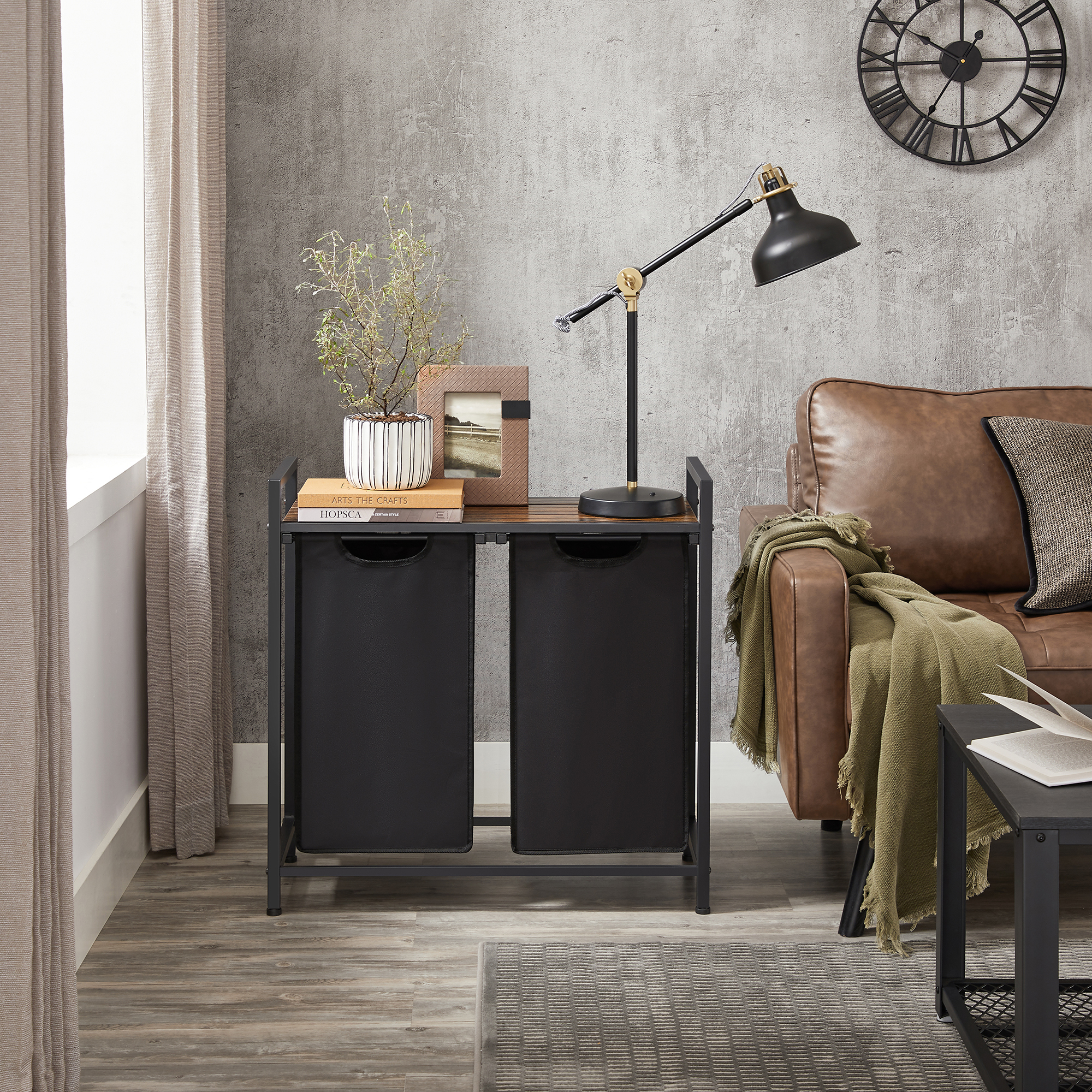 VASAGLE-mir à illant en Métal, Oxford, 73x33x72 cm, 2 Sacs