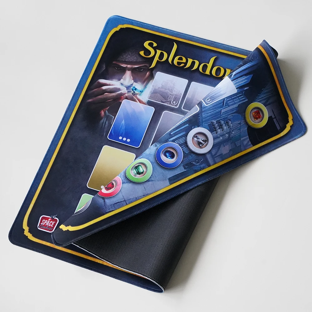 Splendor ボードゲームプレイマットマップマットボードゲームアクセサリーマット大オリジナル大サイズ 60 センチメートル x 50 センチメートルゴムテーブルマット