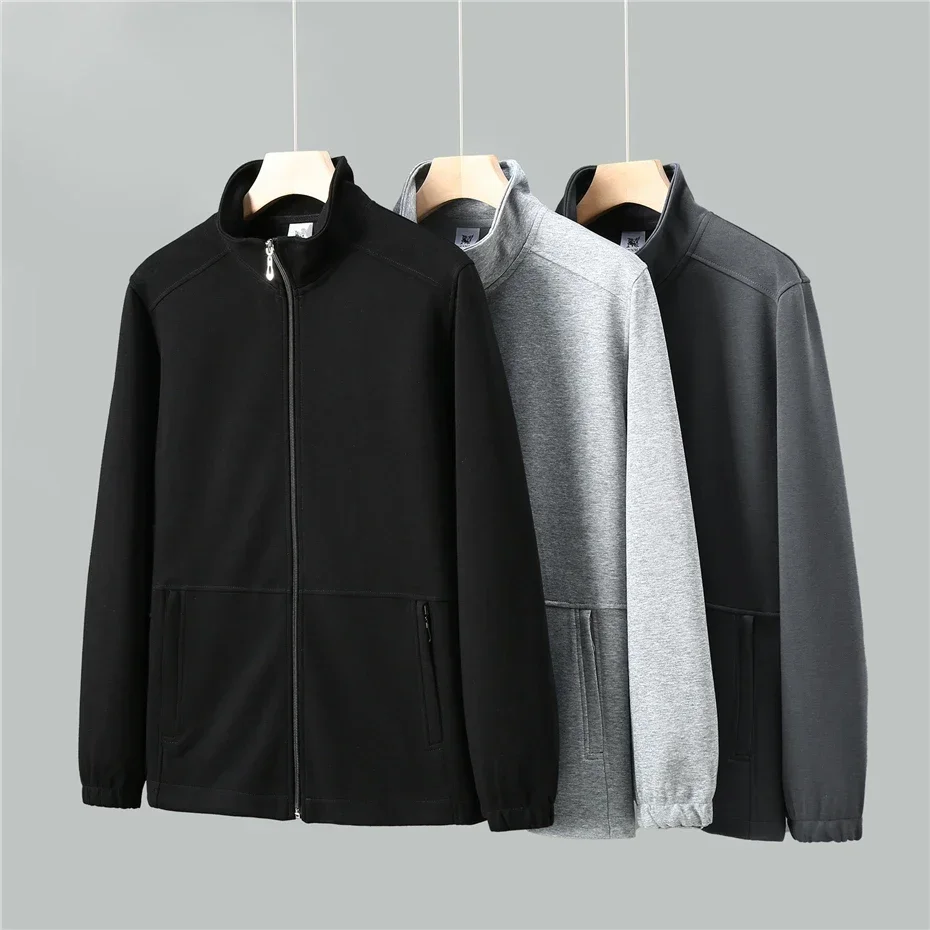 Extra große Herren-Frühlingsjacke, Stehkragen, Reißverschlussmantel, männlich, plus groß, 10XL, 12XL, lockere, lässige Mode, Arbeitskleidung, Oberbekleidung