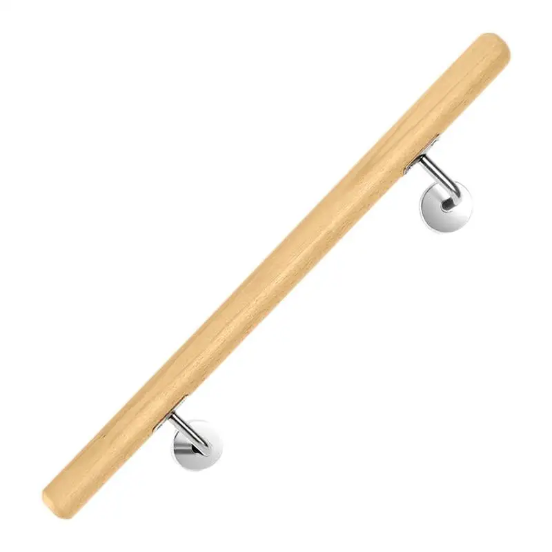 Poręcz schodowa wewnętrzna ścienna Ergonomiczne schody Drewniana poręcz do domu Balkon Taras Wejście wewnątrz i