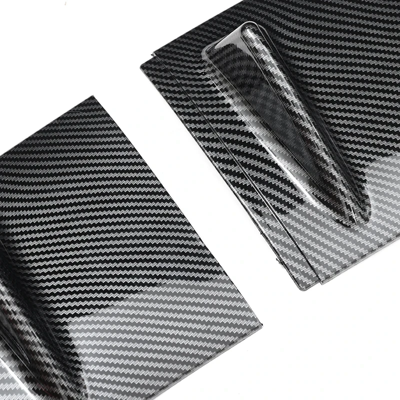 Universal Spoiler General Shark Fin Three-Section Car Rear Bumper Lip 7-Fin Diffuser for BMW E60 E46 E90 F10 for Audi A4 B8 A6