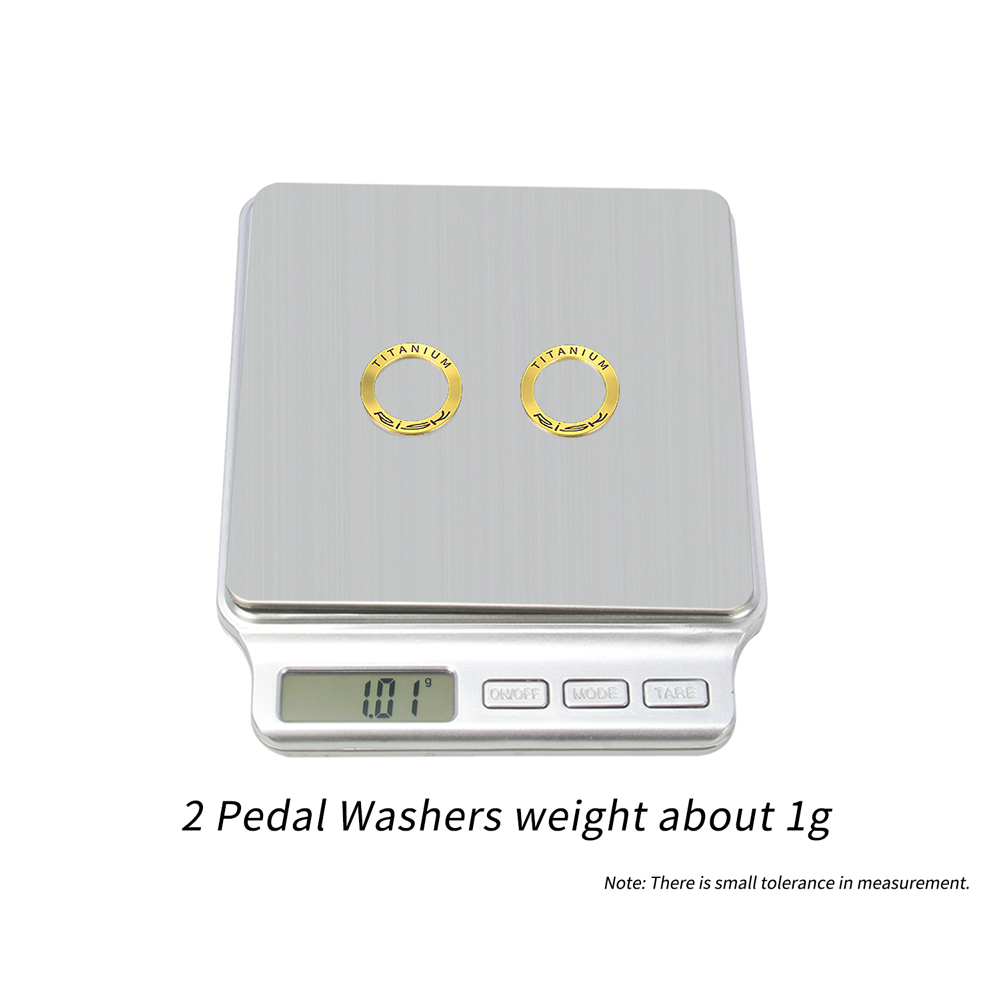 Un par (2 uds) junta espaciadora de arandela de Pedal de titanio para bicicleta de montaña, protección de manivela de bicicleta de carretera, junta tórica