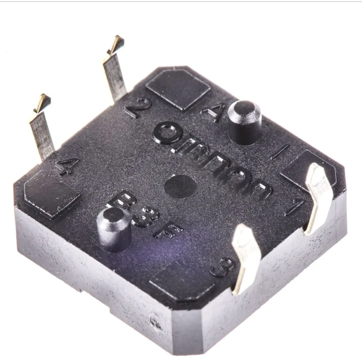 RoHS original B3F-4055 B3F 12*12*7.3 micro touch button switch 12x12x7.3mm yellow square head with positioning column 24V 50mA