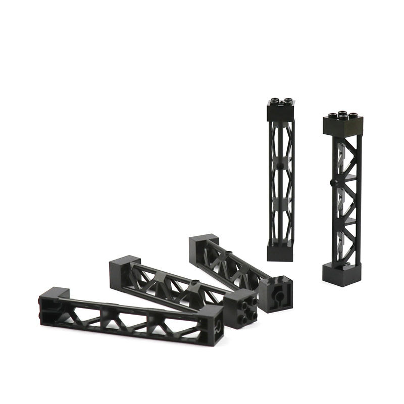 4pcs City อุปกรณ์เสริมเสา High-tech MOC สําหรับทหาร Building Block คริสต์มาสของขวัญของเล่นเด็ก