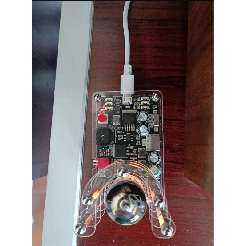 Digital Tube,Vu Meter Level Indicator Board,   6E2 Electronic Tube, Luminous Pickup, USB 5V Music Display, Vintage Ornaments