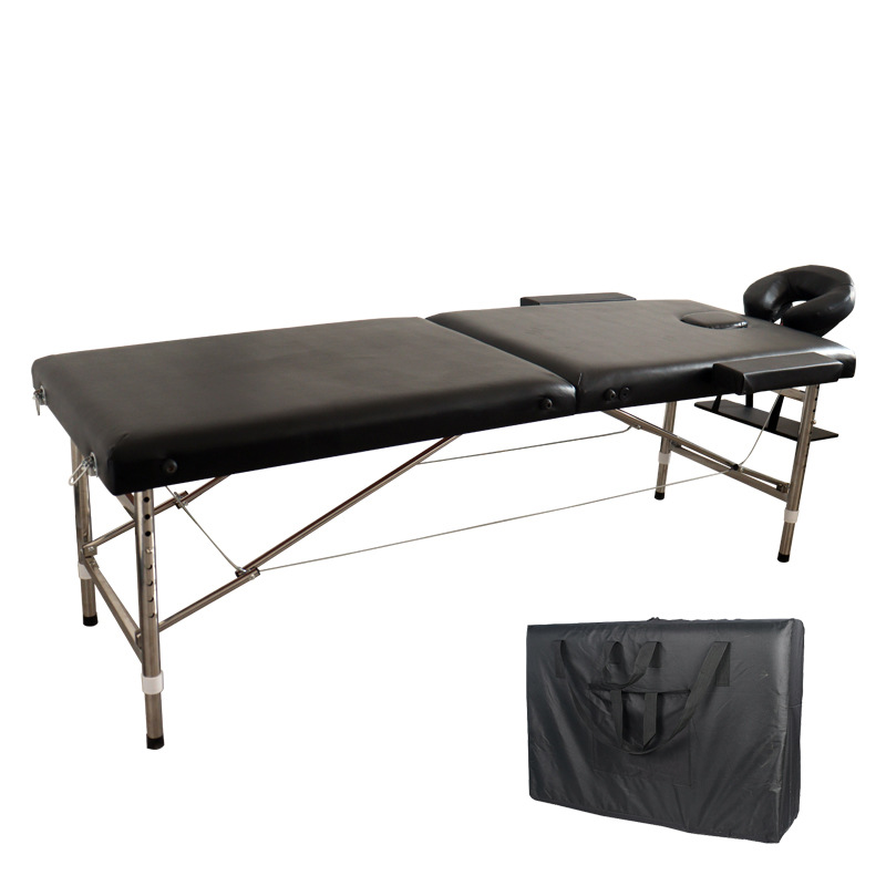 Draagbaar multifunctioneel massagebed Opvouwbaar schoonheidsmassage Push-back bed Inspectie Gezondheidsonderzoekbed