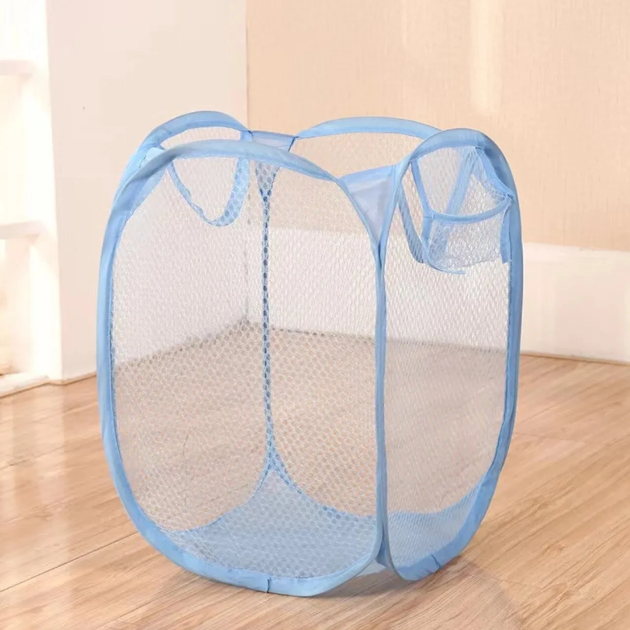 Cesta plegable para almacenamiento de ropa sucia, cesta de malla para almacenamiento de ropa sucia, bolsa de almacenamiento de juguetes, cubo de almacenamiento para el hogar