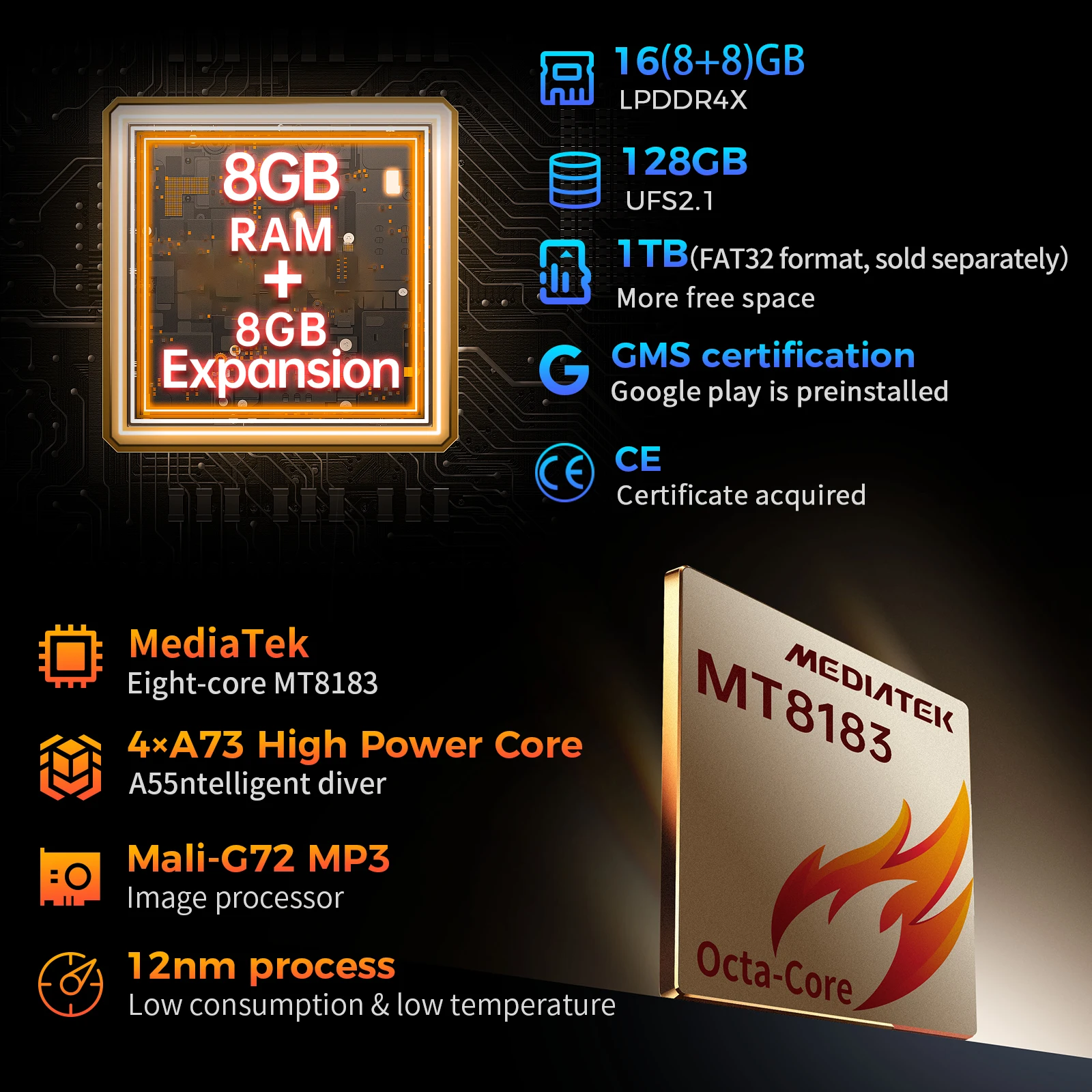 Teclast t40s 128 Zoll Tablet max 16GB RAM 2000 GB ROM MT8183 Octa-Core 1200x2k fhd 13mp/5mp Typ-C GPS Android 12