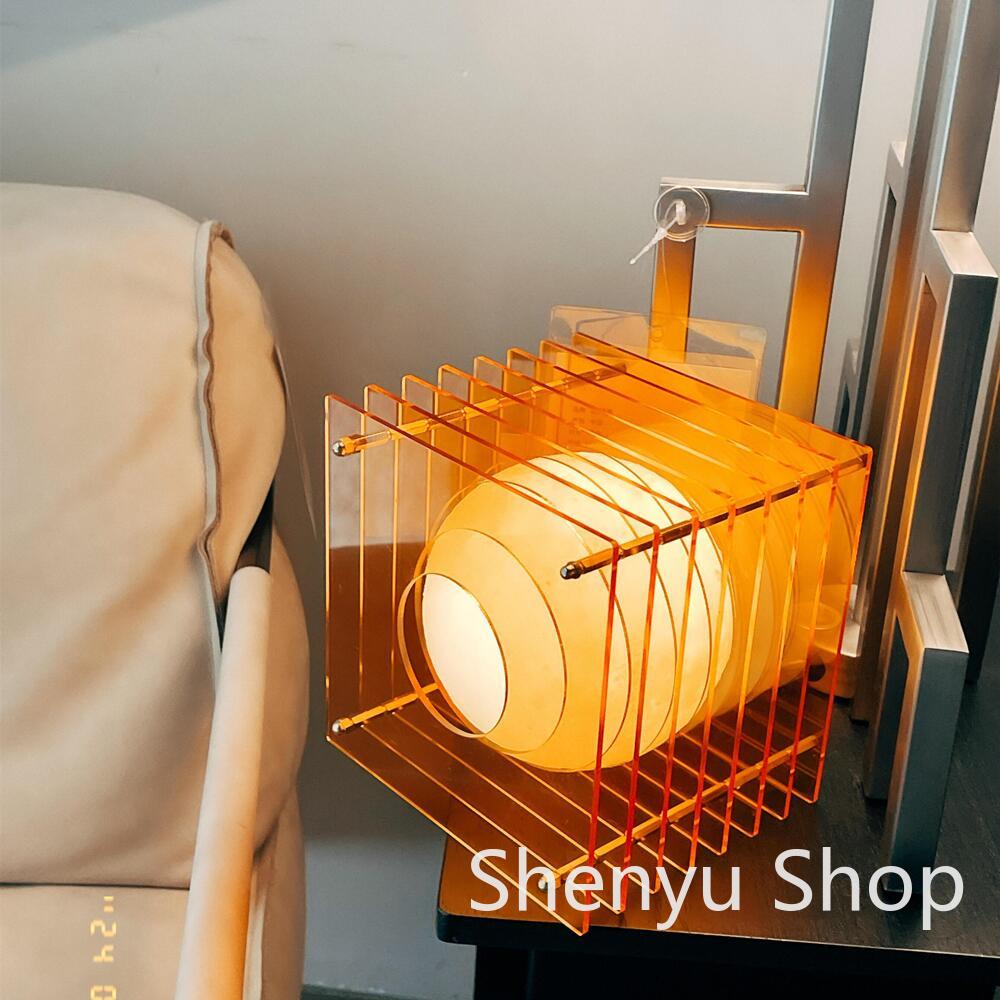 Креативная настольная лампа, акриловая, 16 цветов, перезаряжаемая, окружающее освещение для спальни, украшение рабочего стола, реквизит для комнаты, домашний декор, ночник