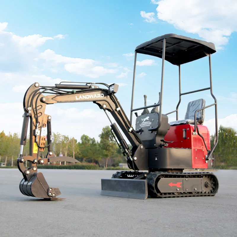 China 1000kg Mini Excavator High Efficiency Hydraulic Small Excavator Crawler Mini Excavator Factory Shipment Can Be Customized