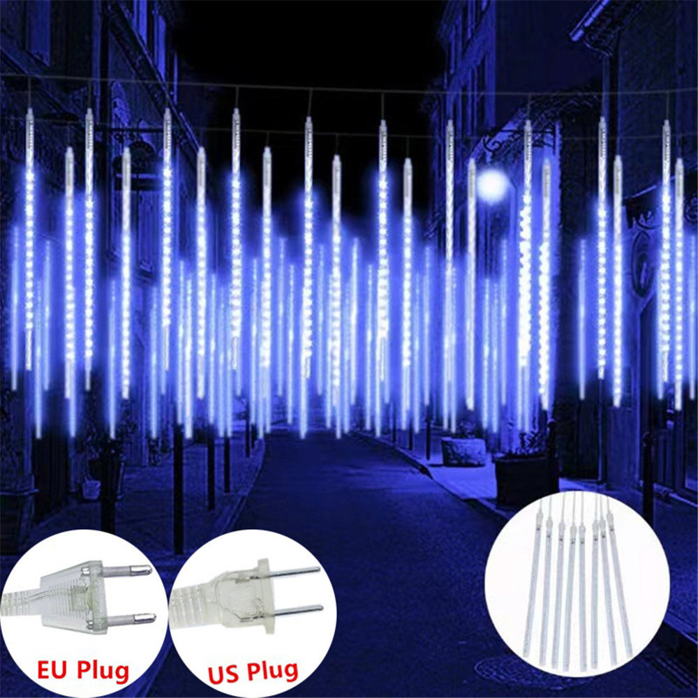 1/2/3/4 Set EU/Us-stecker Urlaub Beleuchtung LED Meteorschauer Lichterketten für Straße Garten hochzeit Weihnachten Baum Dekor Navidad