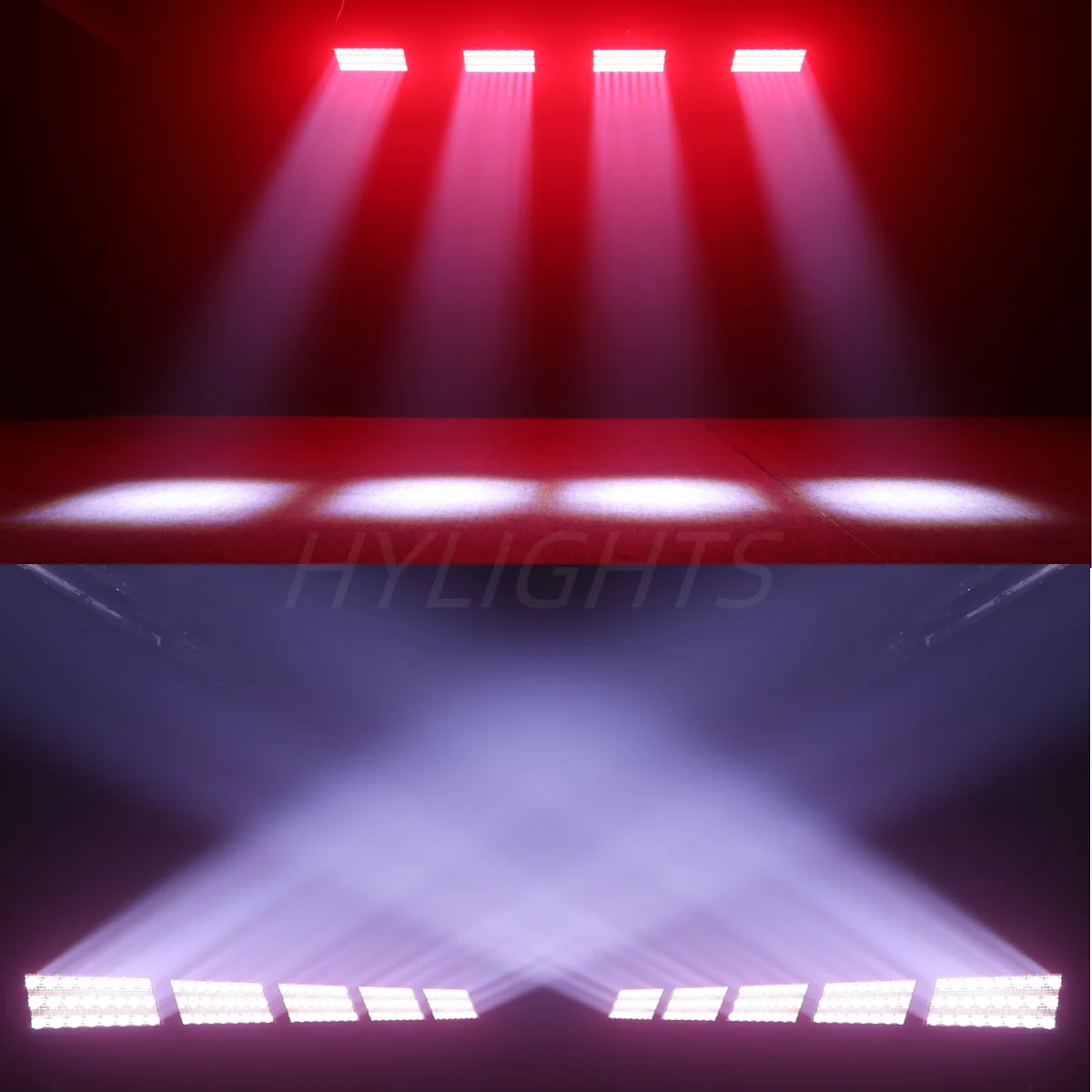 2PCS 300W LED Strahl & Strobe RGBW 48 Partition Strobe Licht 24PCS 8000K Strobe DMX super Helle Dj Waschen Bar Bühne Lichteffekte