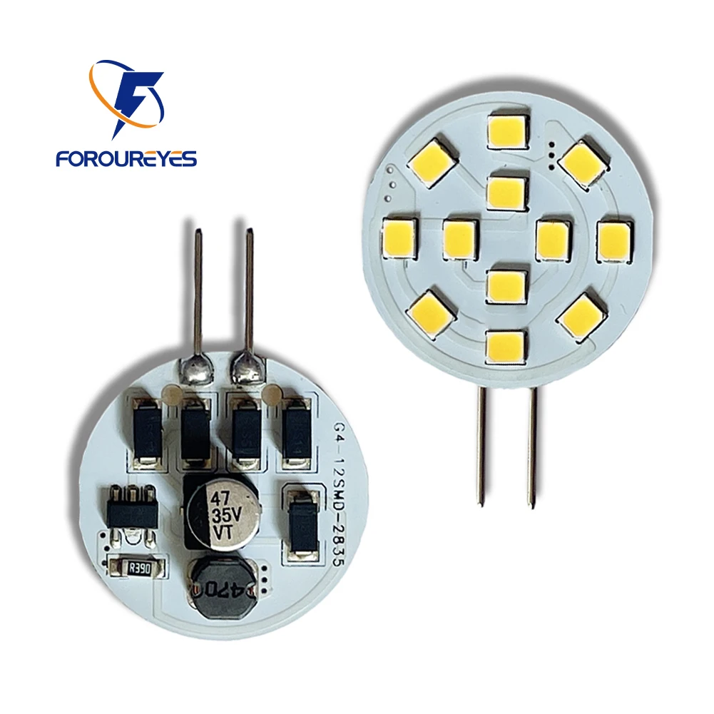 AC12V 24V runder Scheinwerfer G4 LED-Birne 2,2W SMD2835 12LEDs kein Flimmern Downlight-Birne Boots-Dunstabzugshaubenlichter ersetzen Halogenlampe