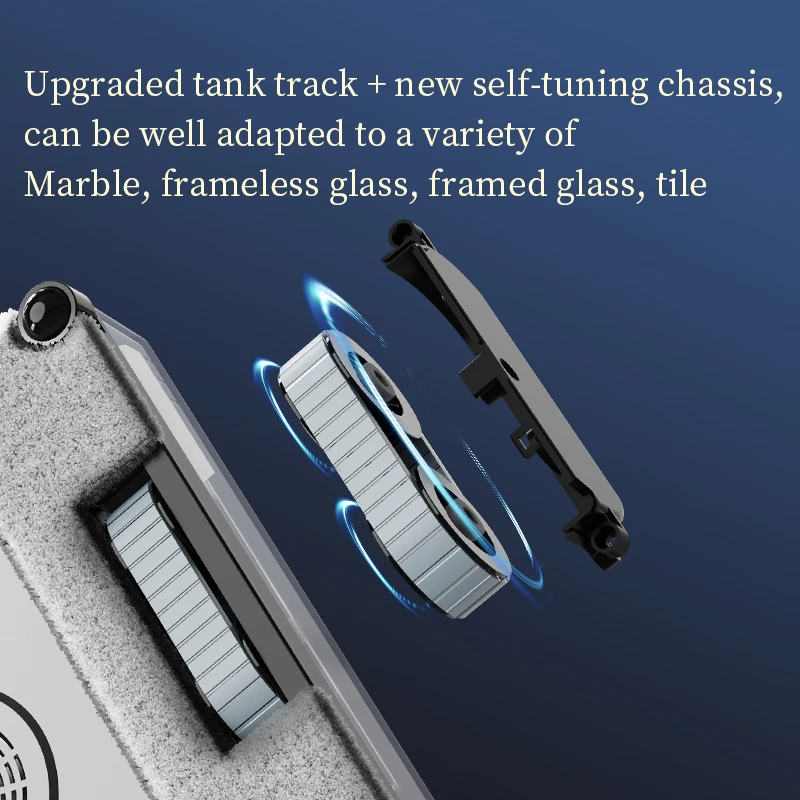 2025 Window Cleaner Robot Wet Cleaning 5600Pa Auto Spray Water High Suction Frame Detection APP Remote Control Home Appliance