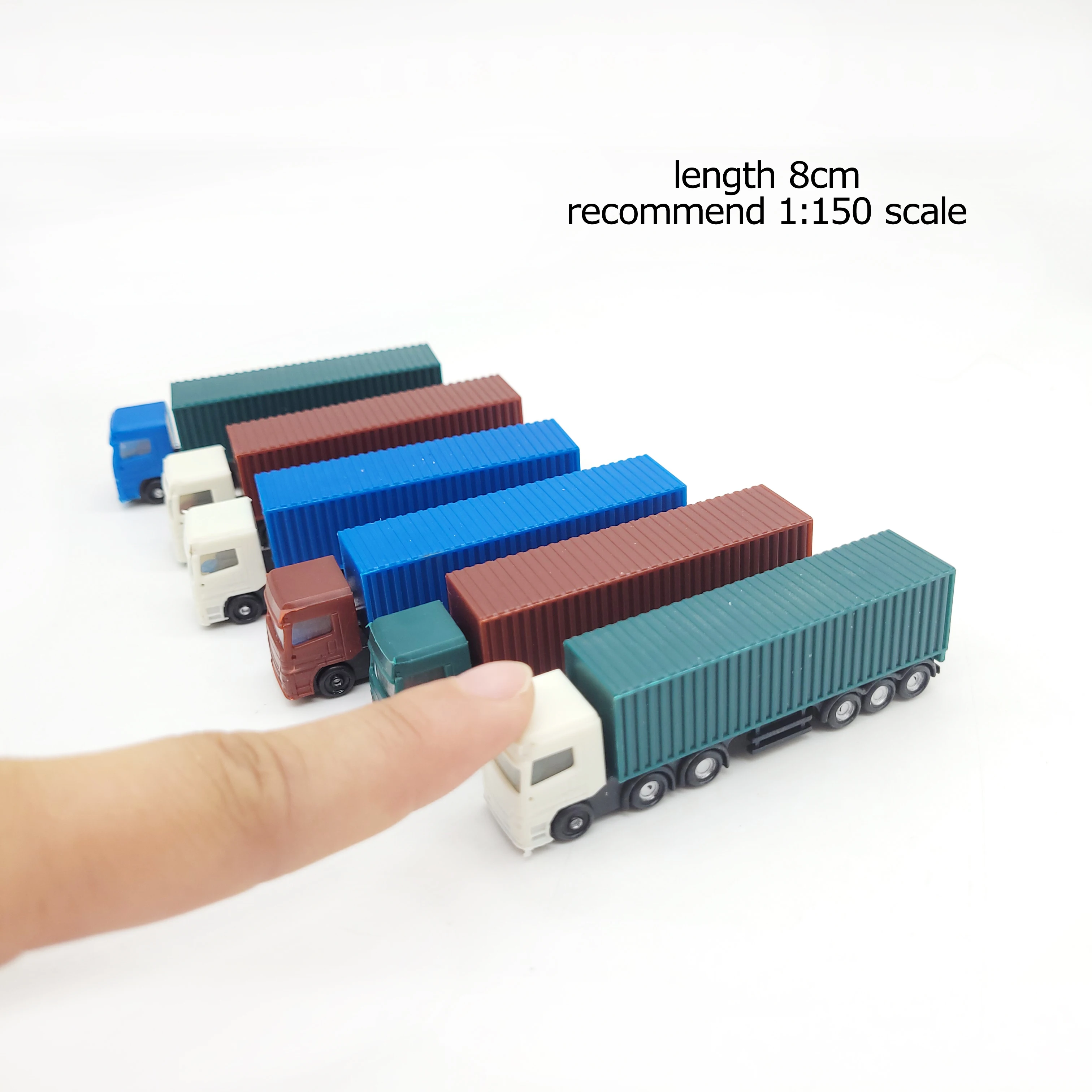2 Stück Modell-LKW 1:87 1:100 1:150 Maßstab 1:200 Container Building Train Layout Set Modelleisenbahn HO/TT/N-Maßstab Eisenbahnmodellierung