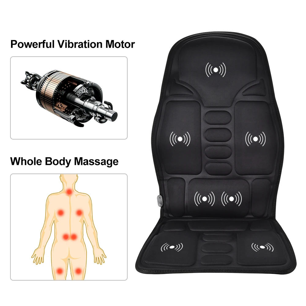 Massage Stuhl Kissen Vibration Weiche Ganzkörper Nacken Massage Pad Tragbare Matte Home Office Auto Verwenden Entspannung